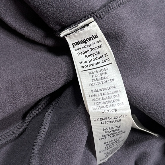 Patagonia R1 Daily 1/4 Zip Gray Fleece L/S Top Shirt Womens Medium - Picture 6 of 8